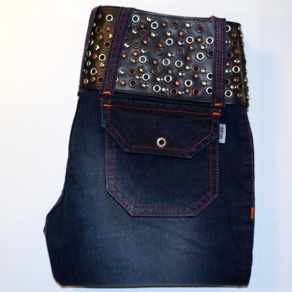 -NWOT- DEAL JEANS Dark wash Flare leg size 10/M - Picture 8 of 8